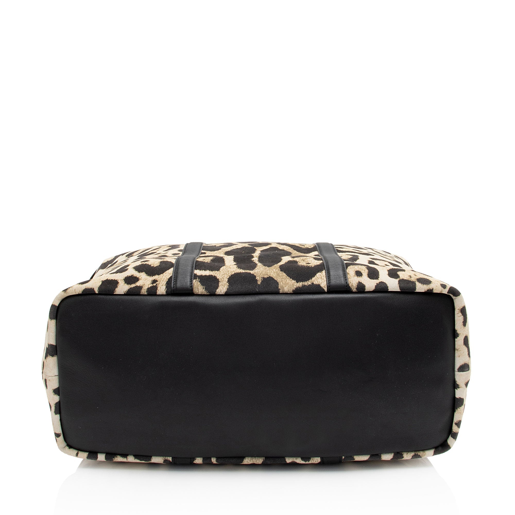 Saint Laurent Suede Leopard Print Camden Tote (SHF-YPOyM8)