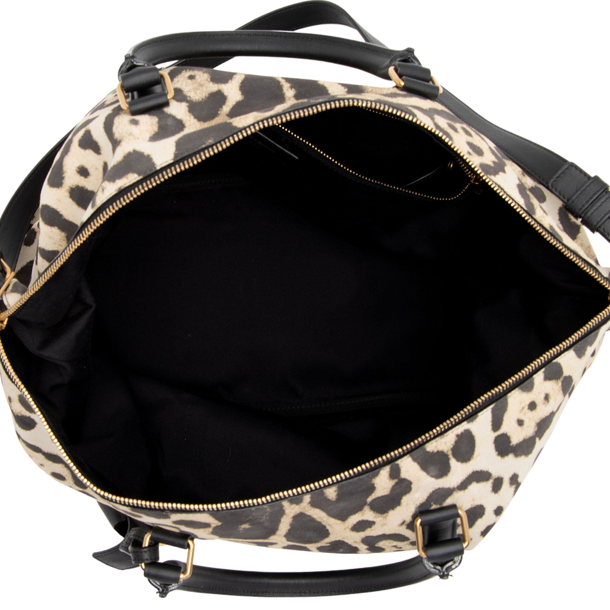 Saint Laurent Suede Leopard Print Camden Tote (SHF-YPOyM8)