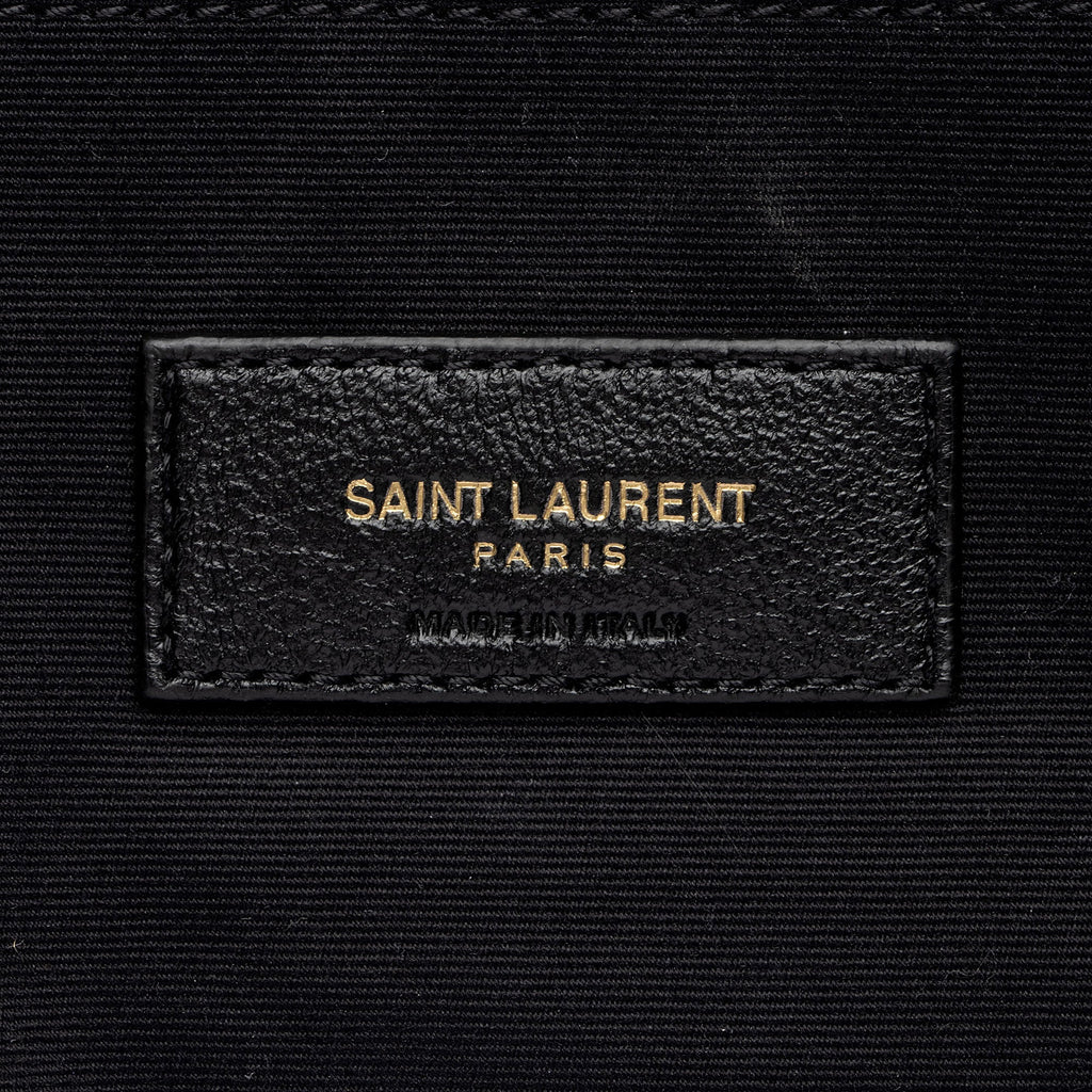 Saint Laurent Suede Leopard Print Camden Tote (SHF-YPOyM8)