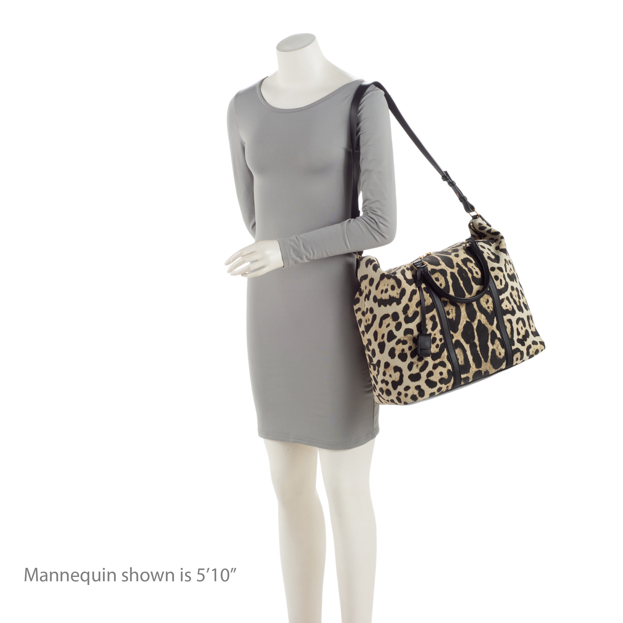 Saint Laurent Suede Leopard Print Camden Tote (SHF-YPOyM8)