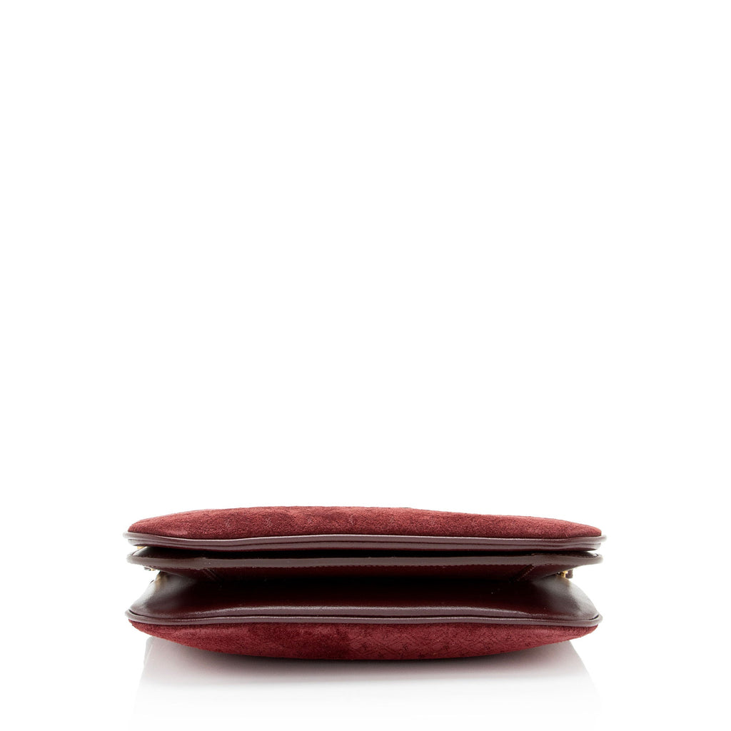 Saint Laurent Suede Monogram King Palm Crossbody (SHF-hGGyi1)