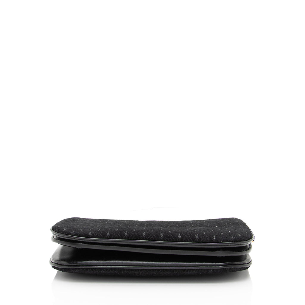 Saint Laurent Suede Monogram King Palm Crossbody