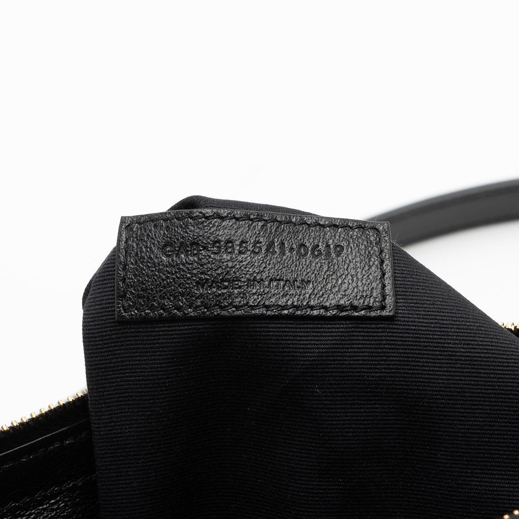 Saint Laurent Suede Monogram King Palm Crossbody