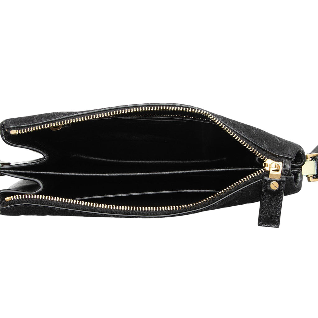 Saint Laurent Suede Monogram King Palm Crossbody