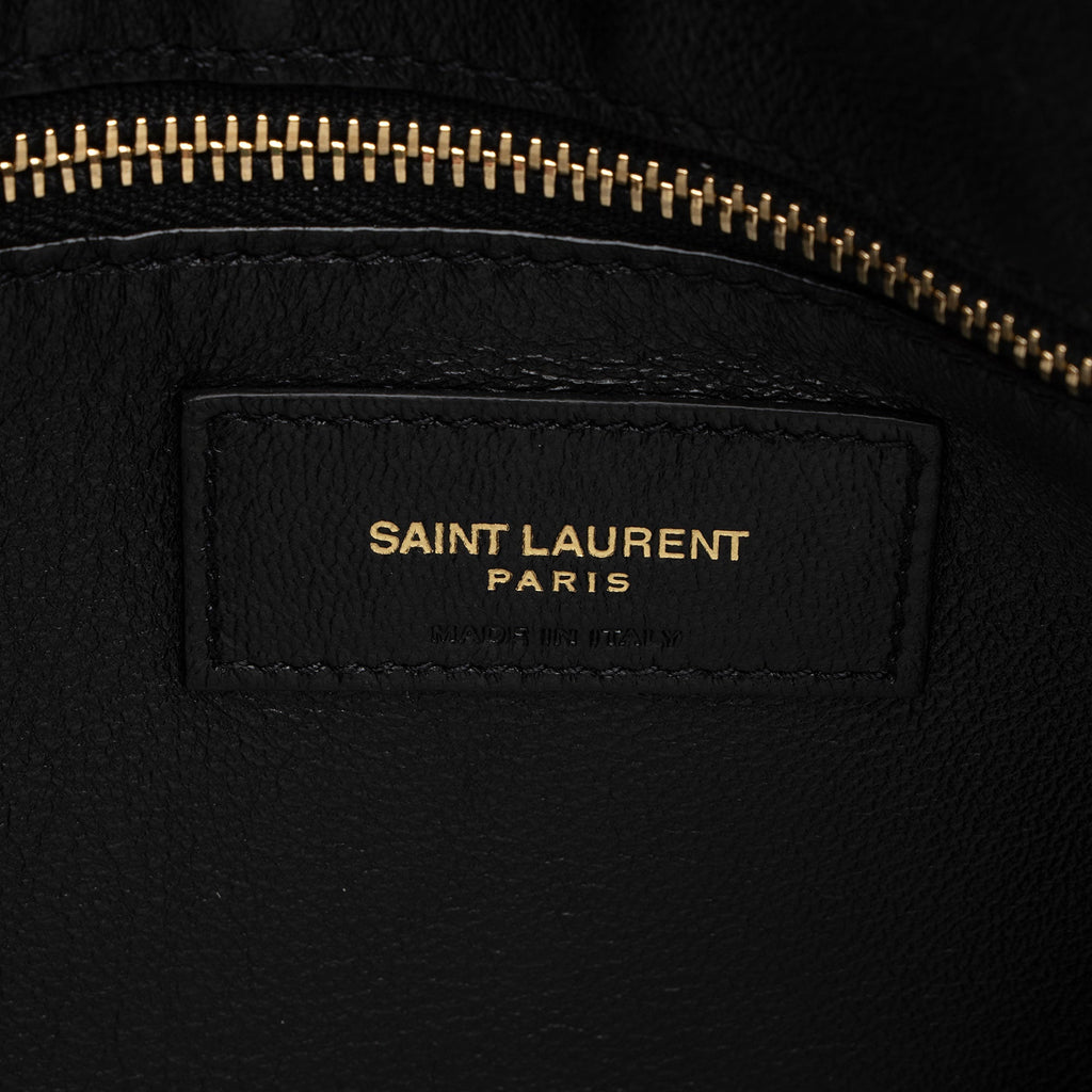 Saint Laurent Suede Monogram King Palm Crossbody