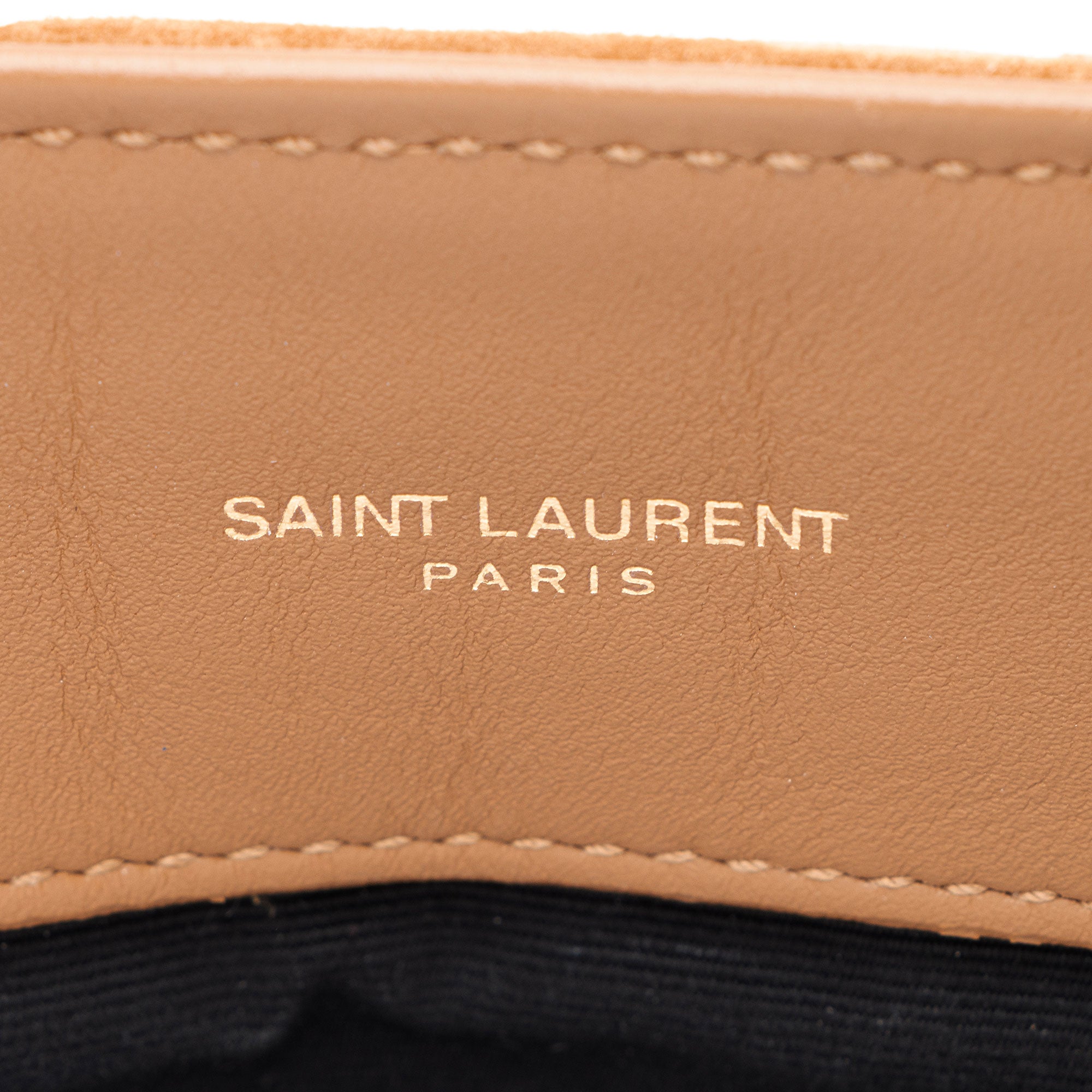 Saint Laurent Suede Monogram LouLou Chain Medium Shoulder Bag