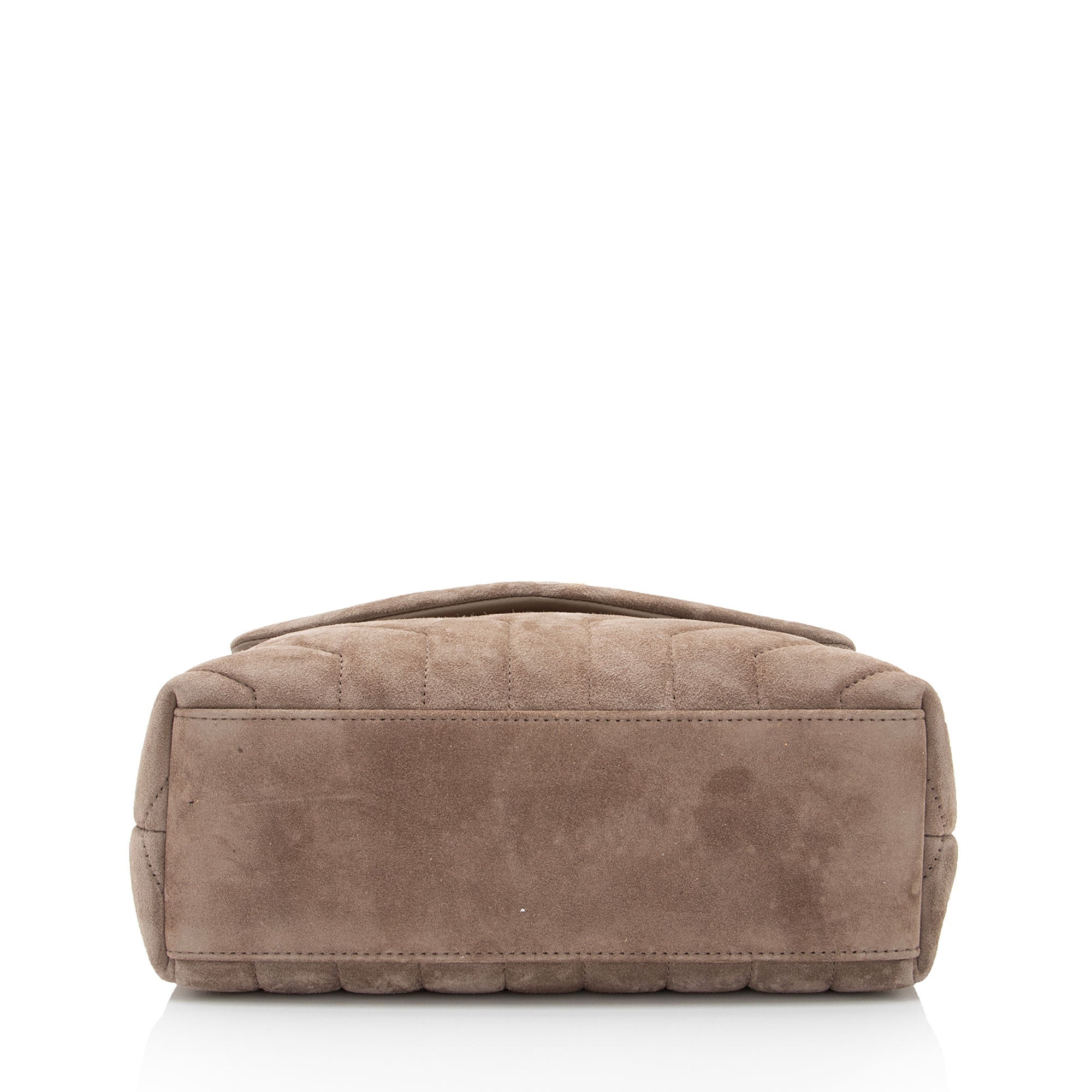 Saint Laurent Suede Monogram LouLou Chain Small Crossbody (SHF-JtlYPP)