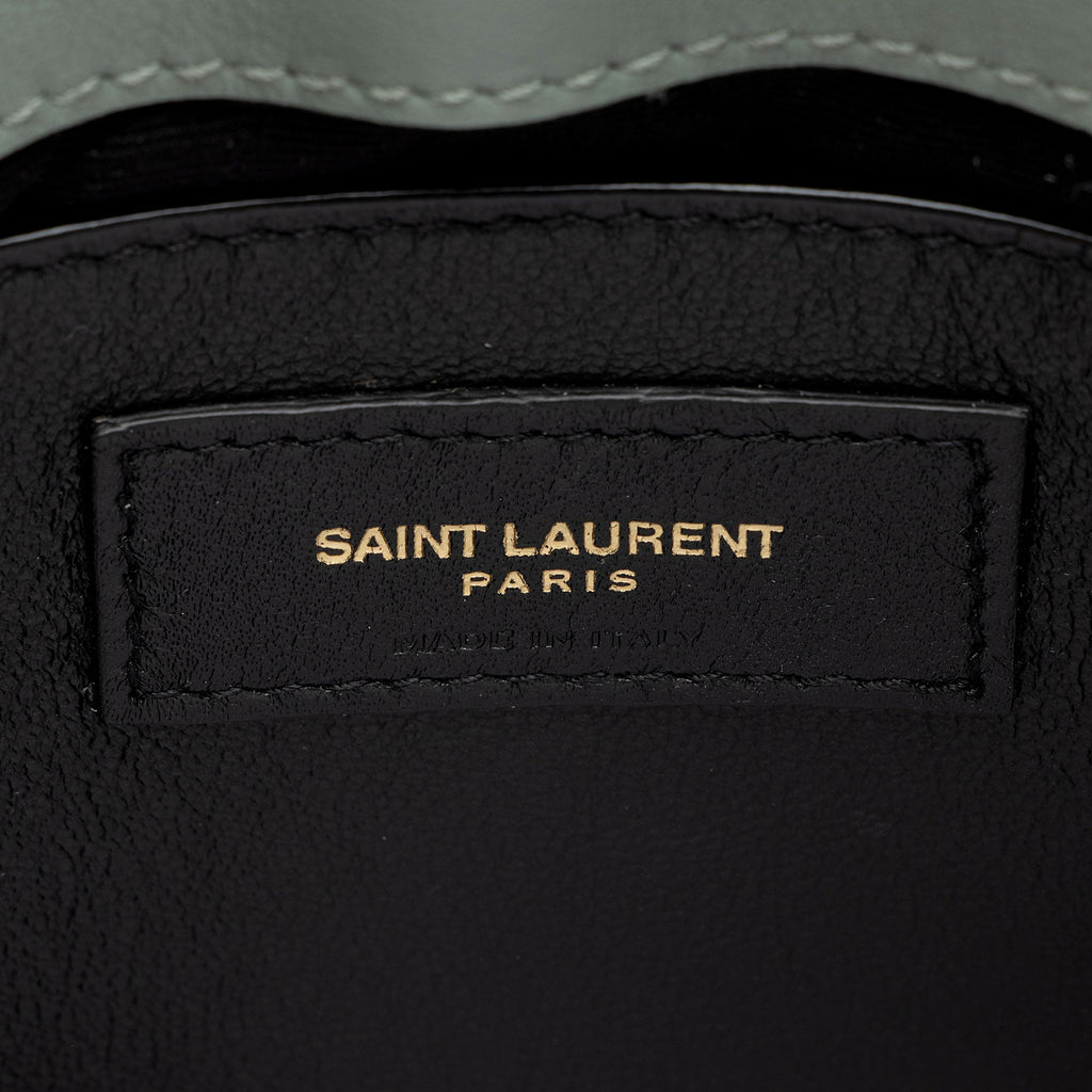 Saint Laurent Suede Monogram LouLou Chain Small Crossbody Bag (SHF-5HorIW)