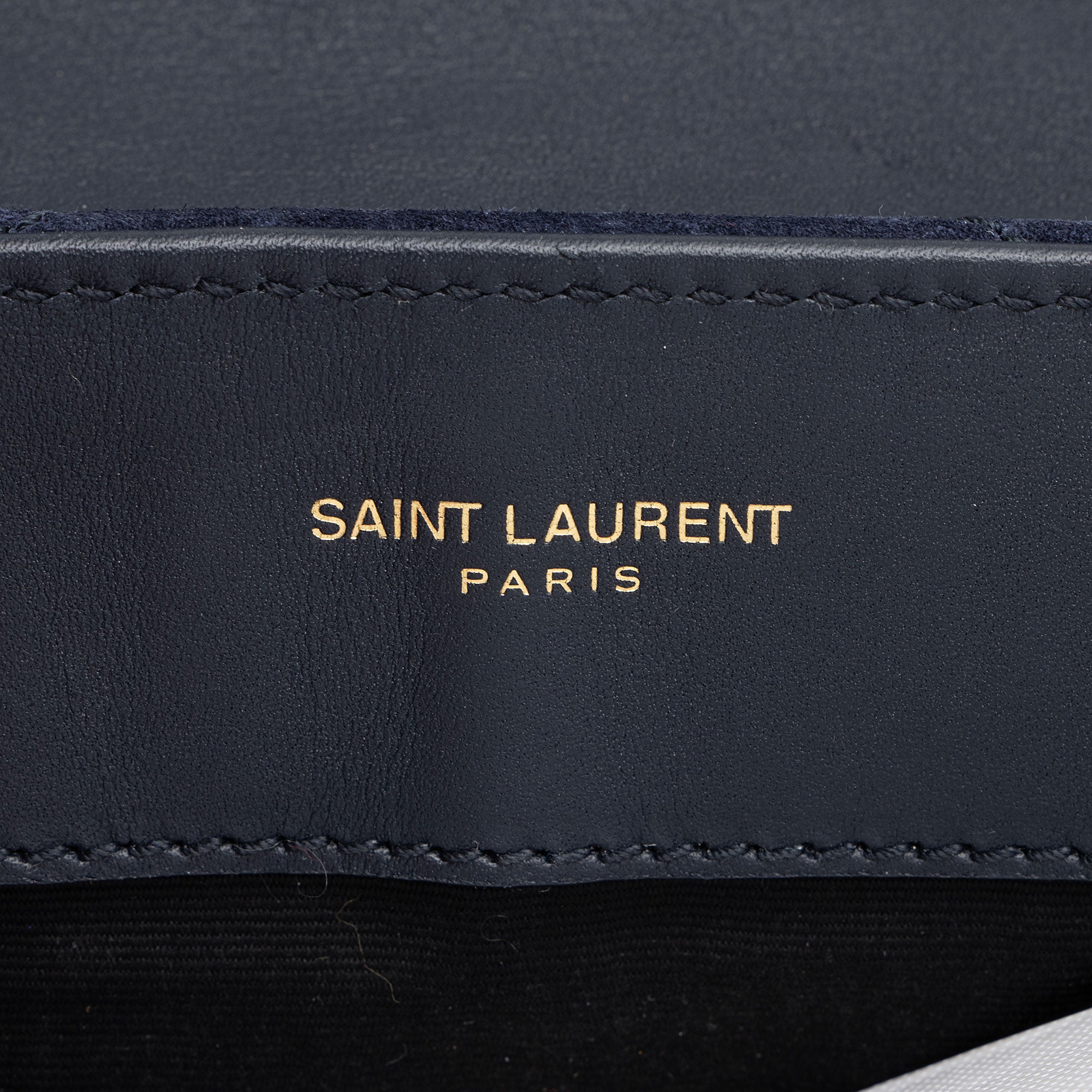 Saint Laurent Suede Monogram LouLou Chain Small Crossbody
