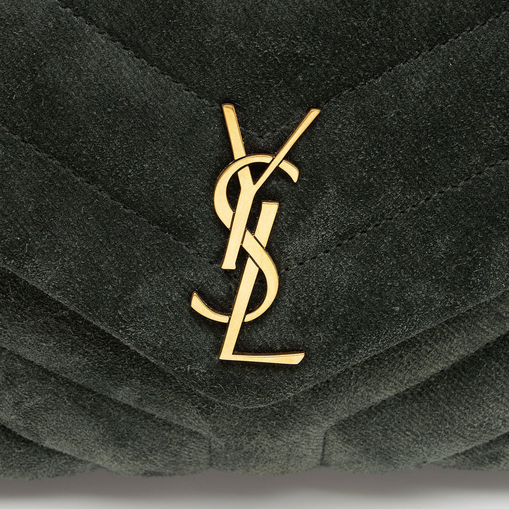 Saint Laurent Suede Monogram LouLou Toy Crossbody (SHF-FhU8LS)