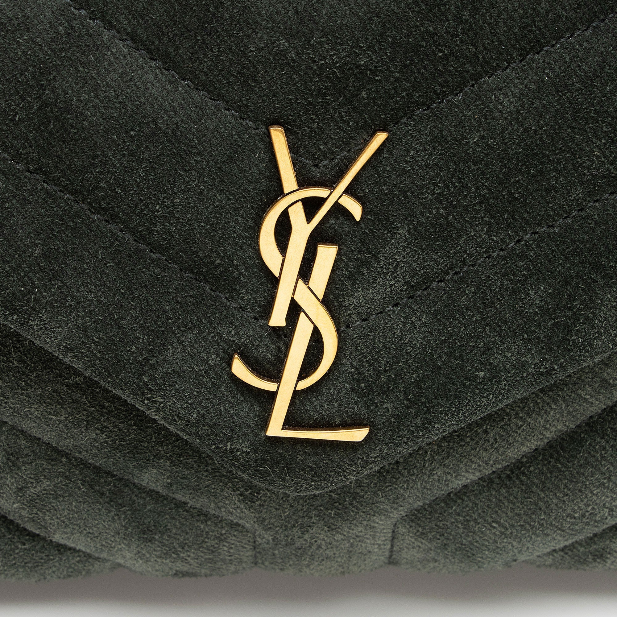 Saint Laurent Suede Monogram LouLou Toy Crossbody (SHF-FhU8LS)