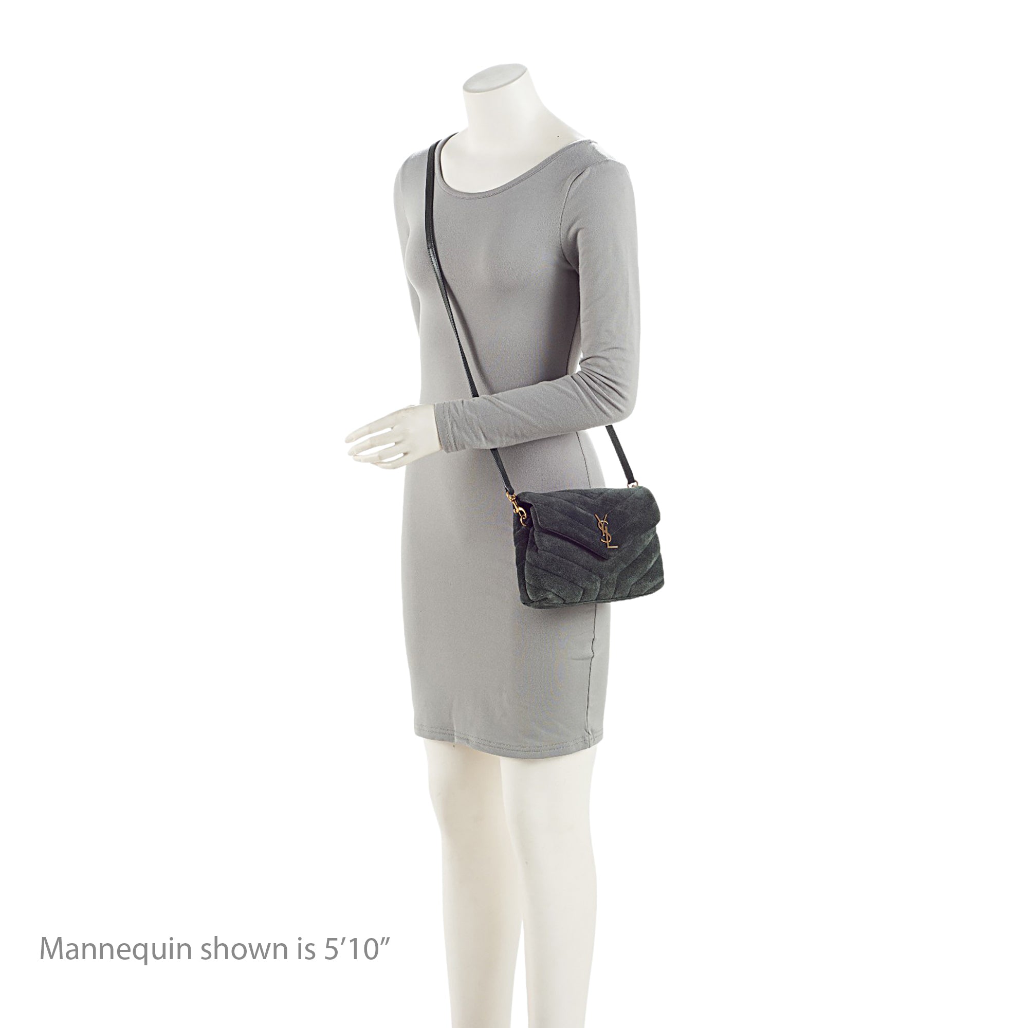 Saint Laurent Suede Monogram LouLou Toy Crossbody (SHF-FhU8LS)