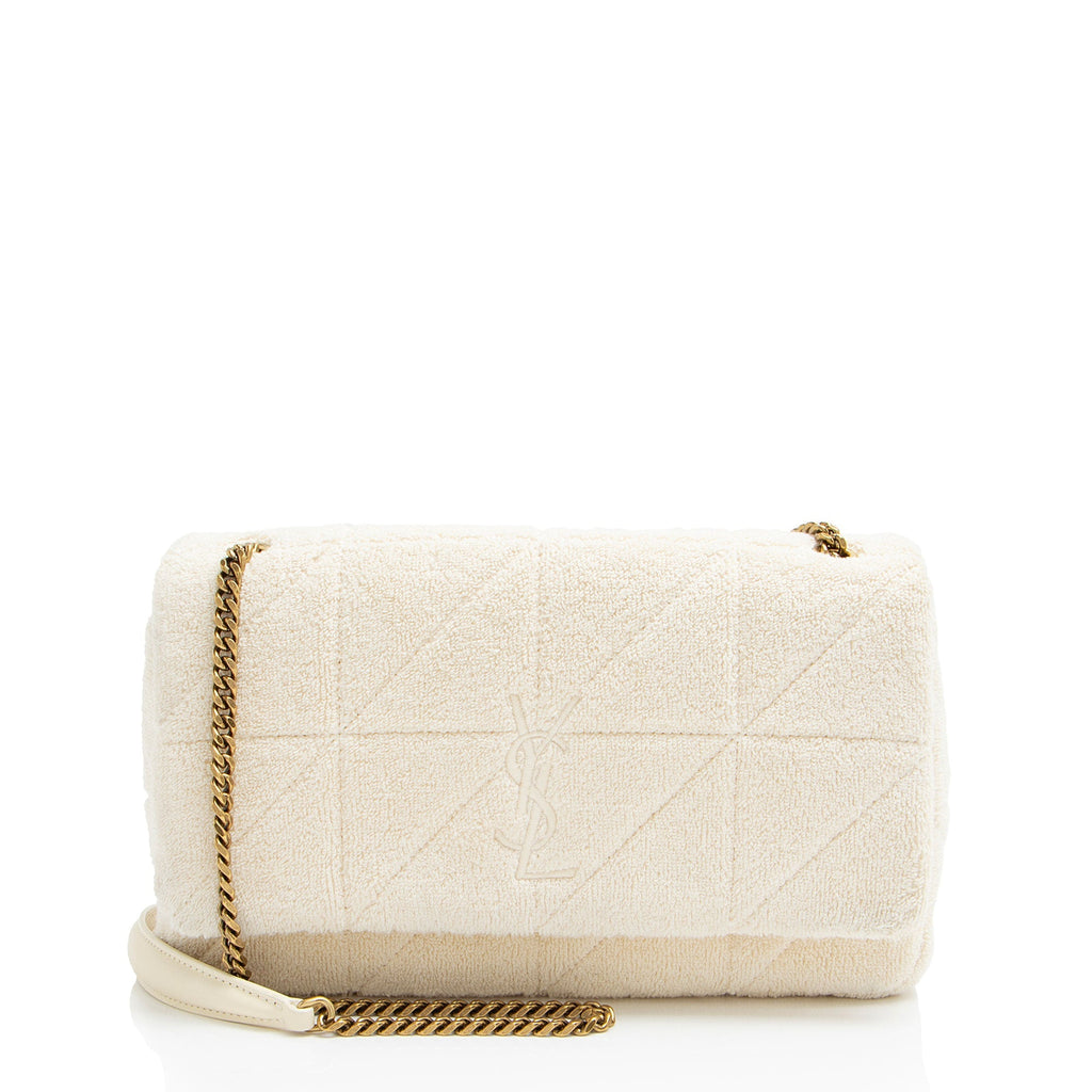 Saint Laurent Terry Cloth Monogram Jamie Medium Shoulder Bag