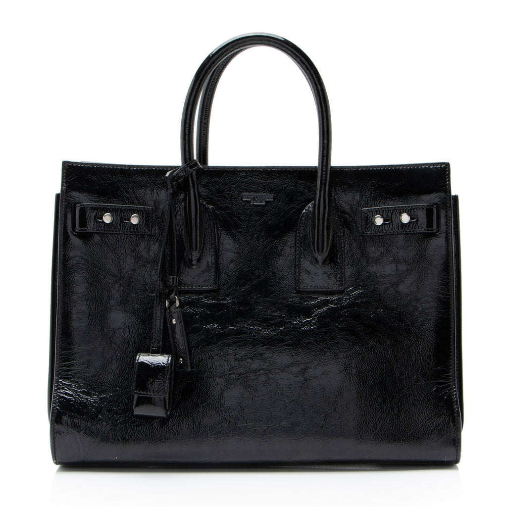 Saint Laurent Textured 1:1 Rep Leather Sac De Jour Medium Tote