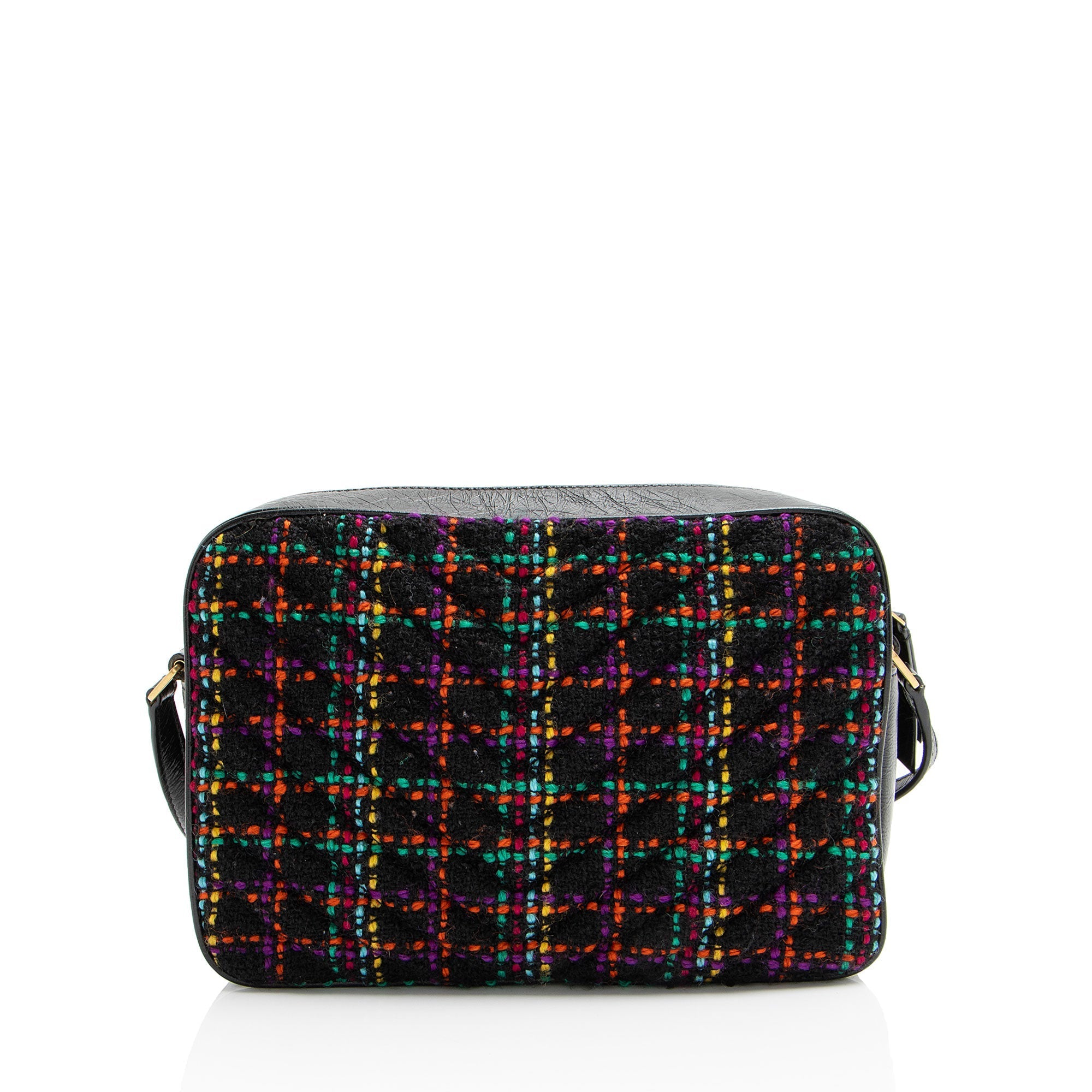 Saint Laurent Tweed Monogram Lou Camera Bag