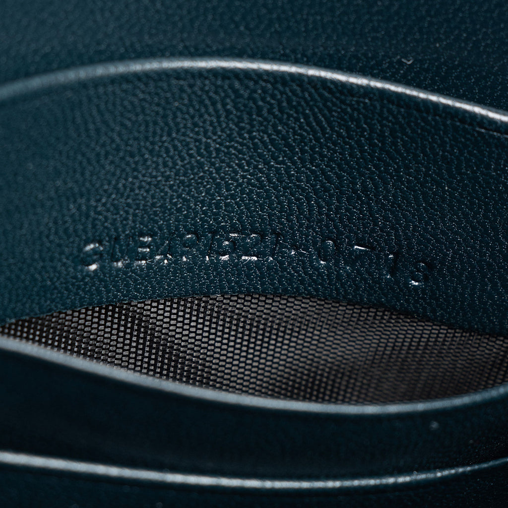 Saint Laurent Velvet Crystal Monogram Kate Tassel Chain Wallet