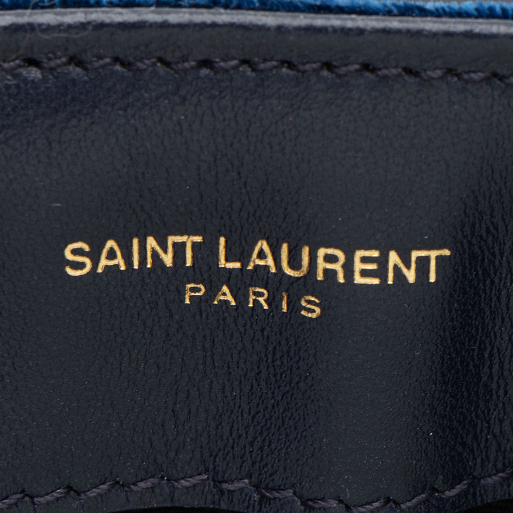 Saint Laurent Velvet Monogram LouLou Small Shoulder Bag