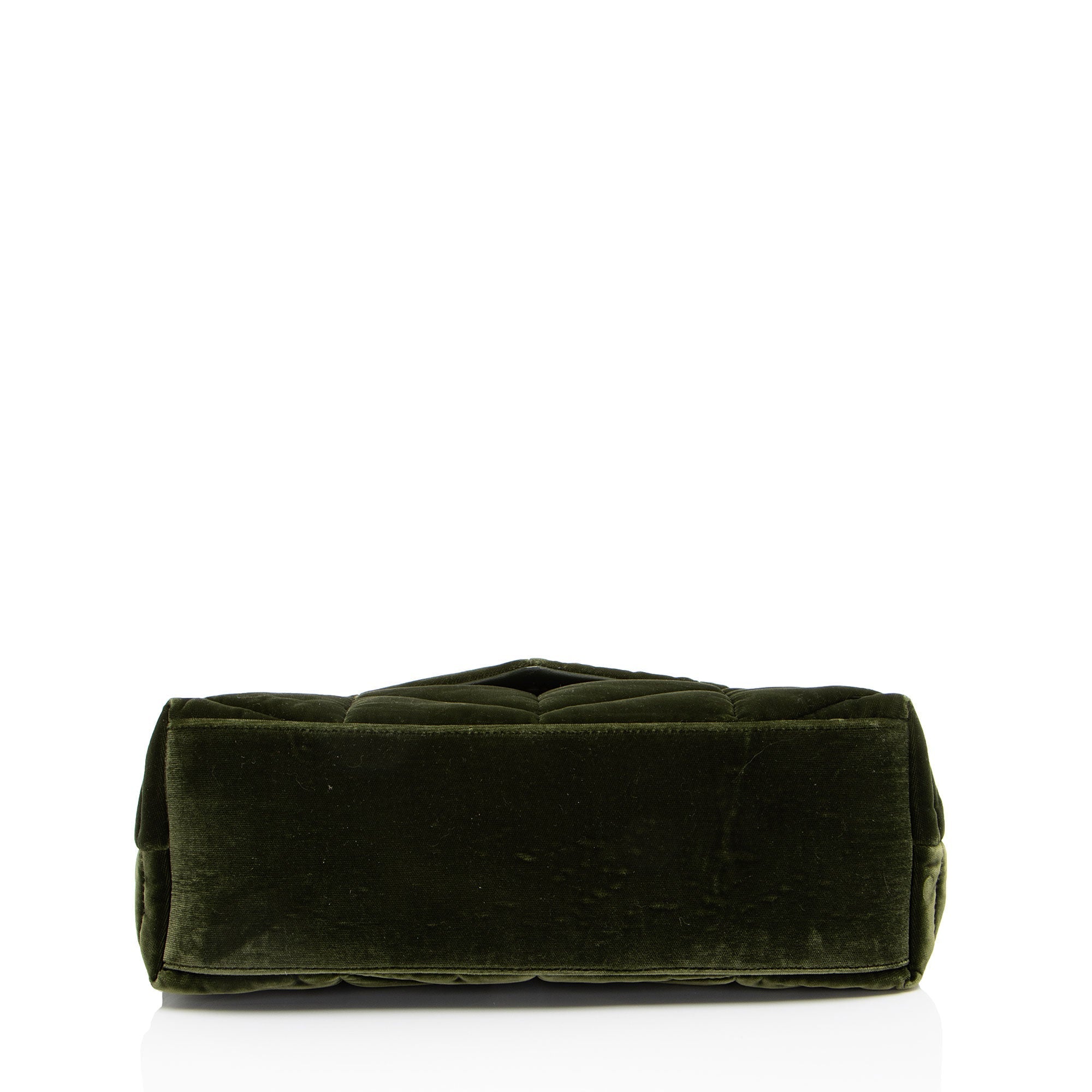 Saint Laurent Velvet Monogram Puffer LouLou Small Shoulder Bag