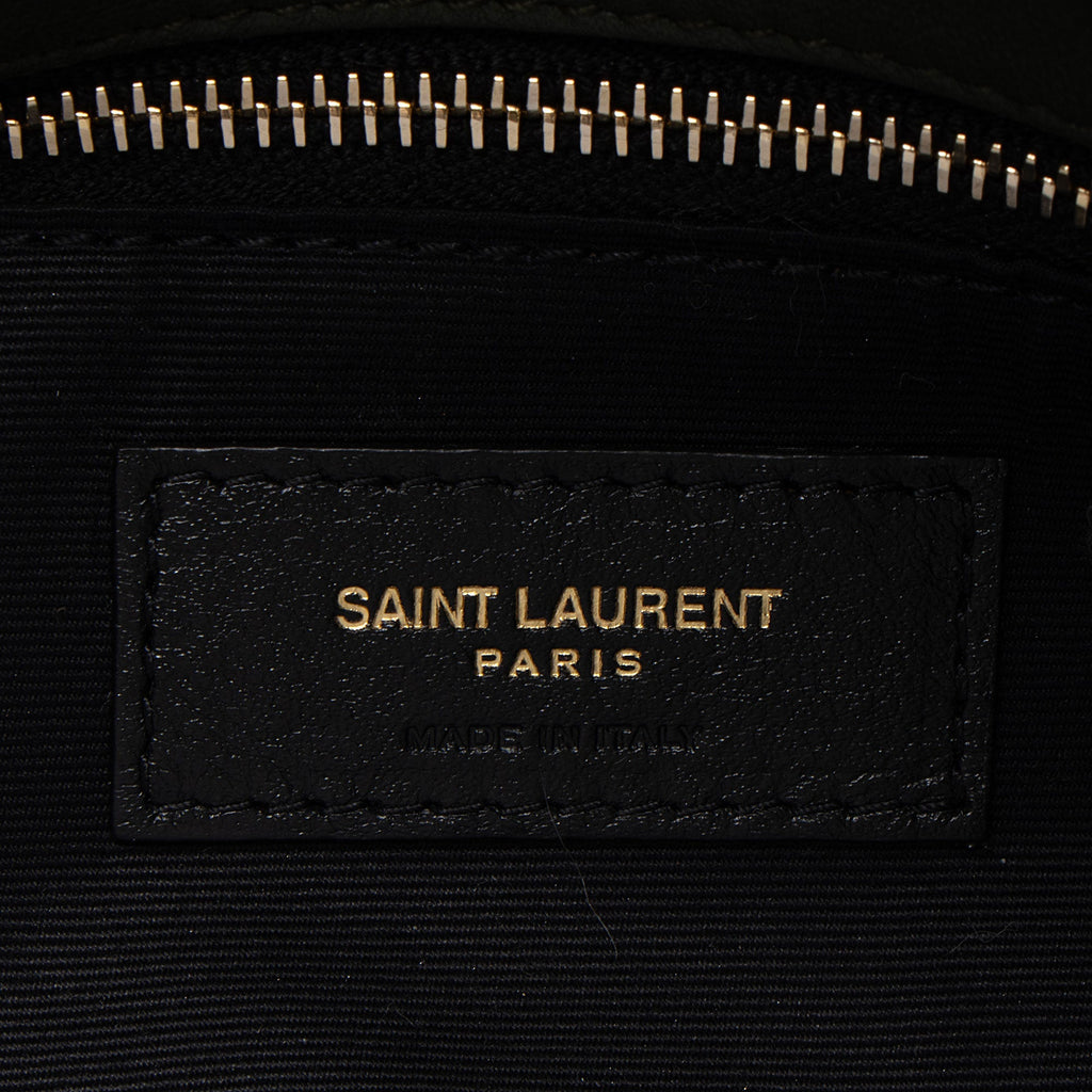 Saint Laurent Velvet Monogram Puffer LouLou Small Shoulder Bag
