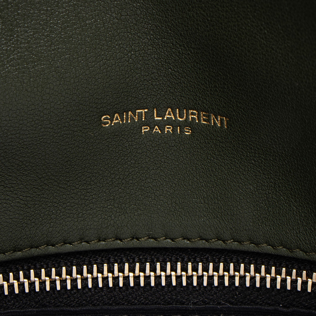 Saint Laurent Velvet Monogram Puffer LouLou Small Shoulder Bag