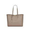 Saint Laurent Large East/West Tote Bag in Brick Leather – Taupe