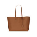 Saint Laurent Large East/West Tote Bag in Brick Leather – Cassandre Charm