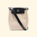 Hermès Yale Bag Tpm Shoulder Bag Toile Gm Leather Ivory Black