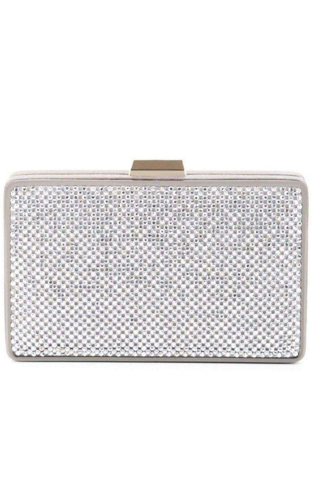 Sonia SiLouis Vuittoner Crystal Mesh Satin Frame Clutch