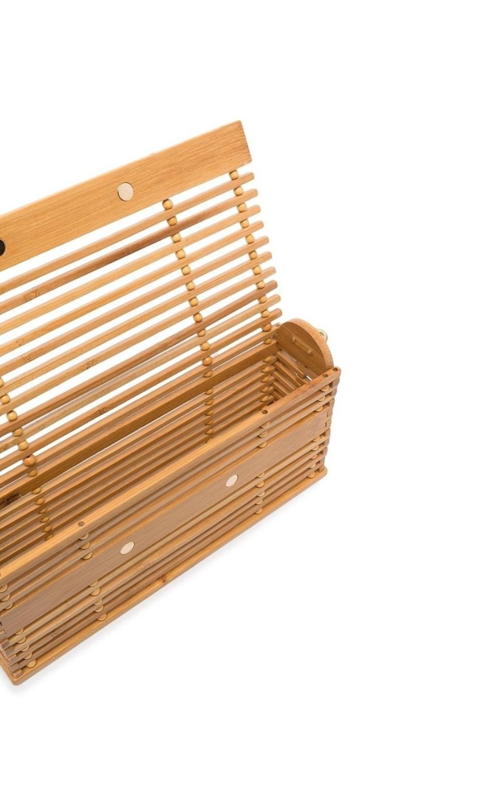 SyLouis Vuittona Caged Bamboo Shoulder Bag
