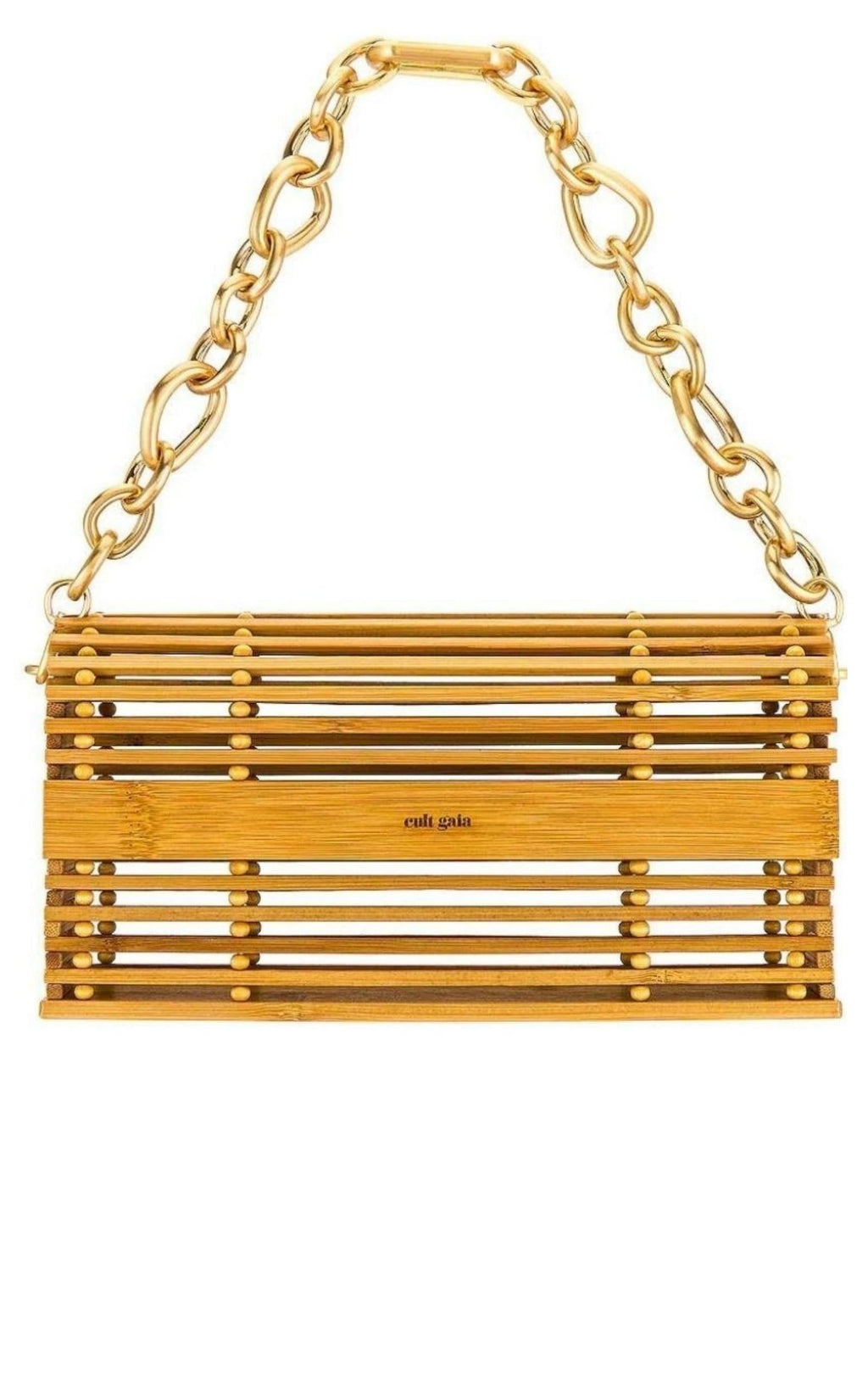 SyLouis Vuittona Caged Bamboo Shoulder Bag