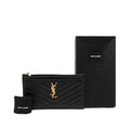 Yves Saint Laurent Clutch Black Quilted Leather