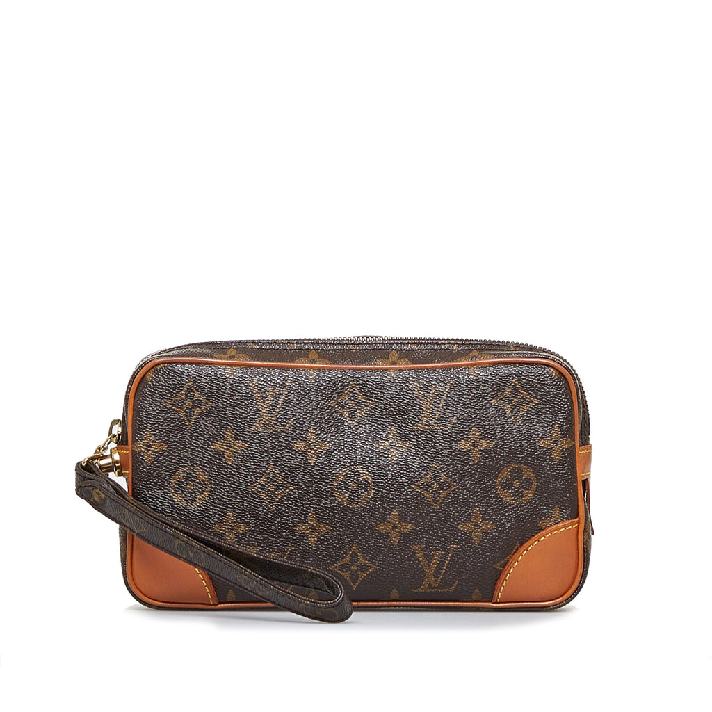 Louis Vuitton Marly Dragonne Clutch PM Monogram Canvas