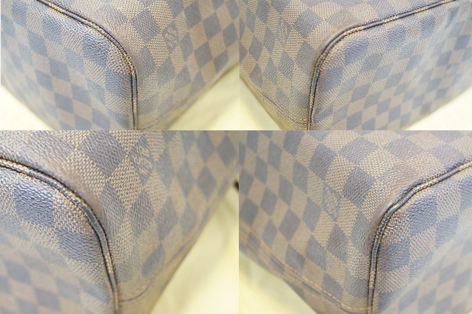 LOUIS VUITTON Neverfull MM Damier Ebene  Tote Shoulder Bag