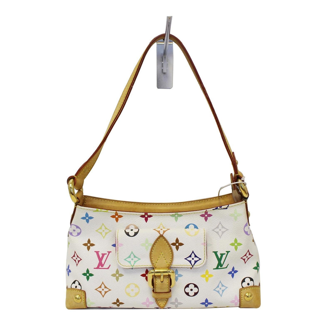 LOUIS VUITTON Monogram Multicolor Eliza White Shoulder Bag