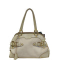 LOUIS VUITTON Suhali Le Radieux White Leather Satchel Bag