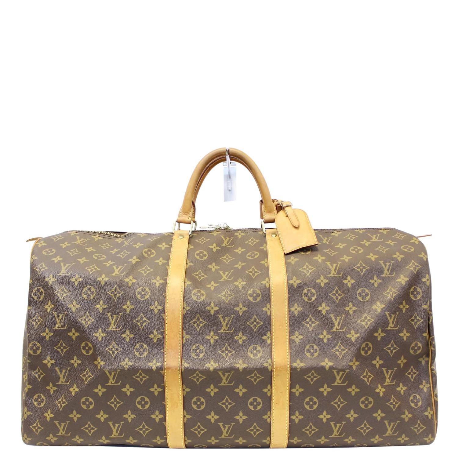 LOUIS VUITTON Monogram Canvas Brown Keepall 60 Travel Bag