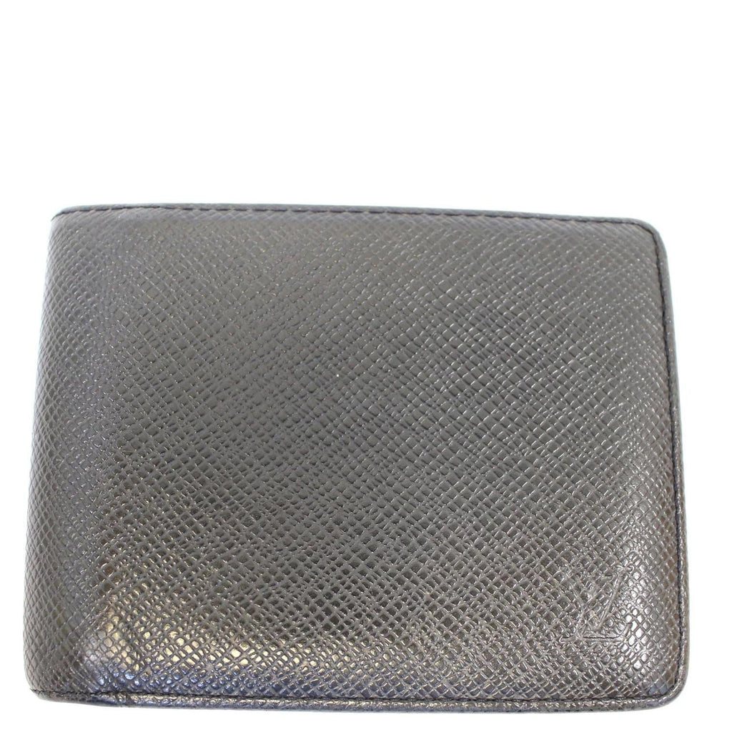 LOUIS VUITTON Slate Taiga Billfold Black Wallet