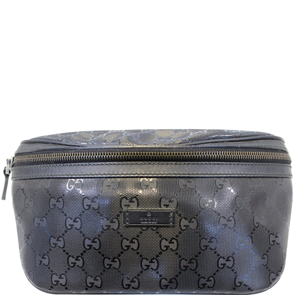 GUCCI Gucci Imprime Monogram Waist Bum Bag Black 233269