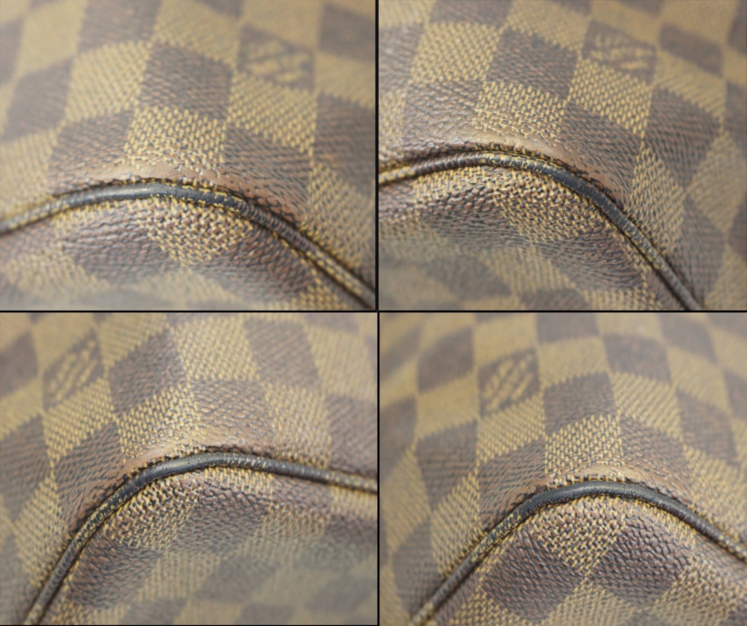 LOUIS VUITTON Neverfull MM Damier Ebene Tote Shoulder Bag