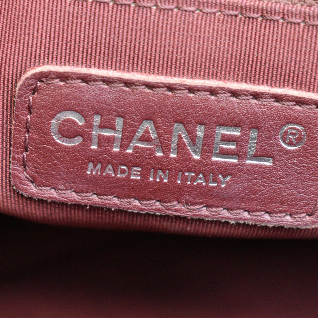 Chanel Grand Shopping GST Caviar Leather Tote Bag Maroon