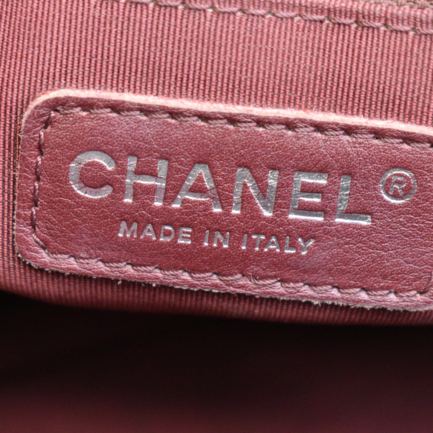 Chanel Grand Shopping GST Caviar Leather Tote Bag Maroon