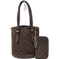 LOUIS VUITTON Monogram Mini Lin Bucket PM Shoulder Bag