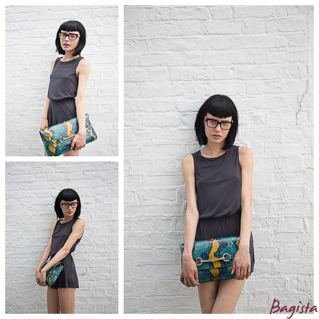 Bright Bit Python Clutch