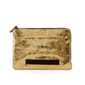 Chanel Gold Foil Feministe Mais Feminine Clutch