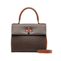 Celineline Shoulder Bag Brown Macadam Canvas