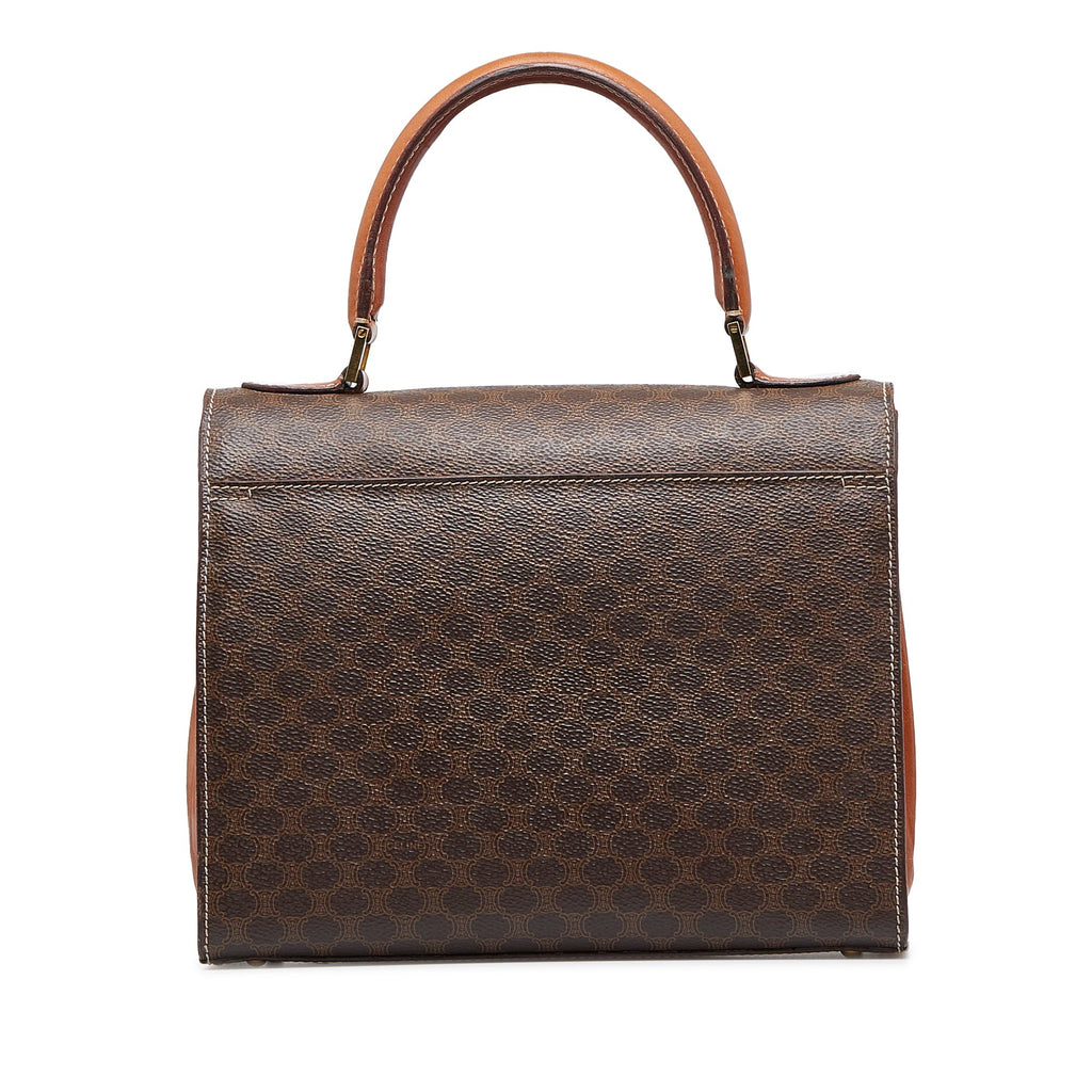 Celineline Shoulder Bag Brown Macadam Canvas