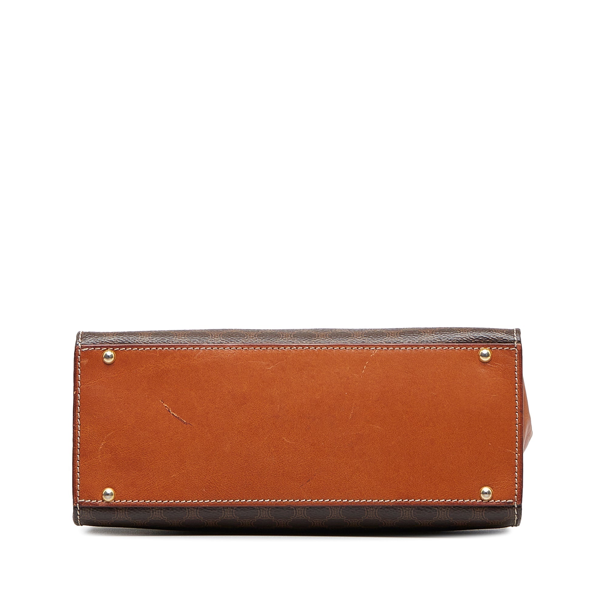 Celineline Shoulder Bag Brown Macadam Canvas