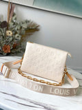 Louis Vuitton Coussin PM Monogram-Embossed Puffy Cream For Women,  Shoulder And Crossbody Bags 10.2in/26cm Louis Vuitton M57793