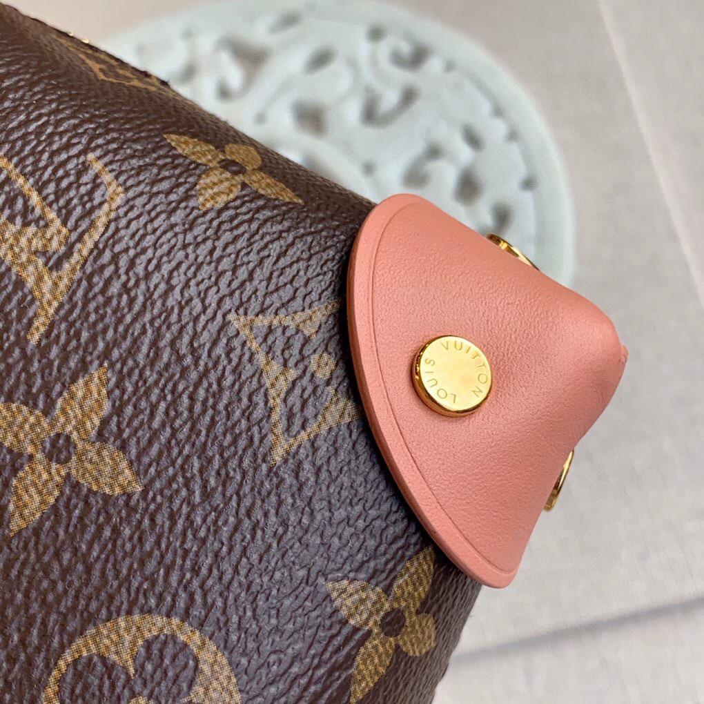Louis Vuitton Petite Malle Souple Monogram Canvas Pink For Women, Women’s Handbags, Shoulder And Crossbody Bags 7.9in/20cm Louis Vuitton M45531