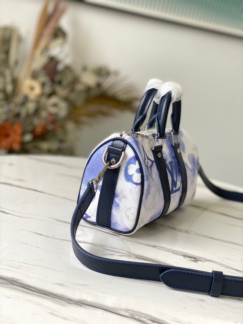 Louis Vuitton Keepall XS Monogram Watercolor Blue Canvas By Virgil Abloh For Men, Bags, Shoulder And Crossbody Bags 8.3in/21cm Louis Vuitton M45761